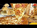 ASMR MUKBANG PIZZA HUT EXTRA CHEESE PIZZA CHEESY BREAD CRISPY CHICKEN WITH CHEESE RANCH