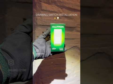 HOW TO WIRE A LUTRON DIMMING SWITCH