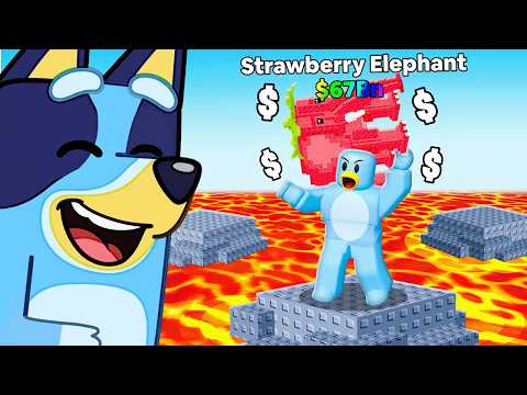 Pranking My Friend as BLUEY in Survive LAVA For Brainrots