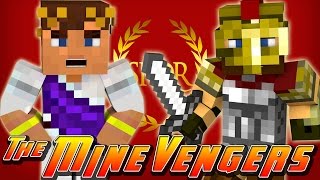 Minecraft MineVengers - TIME TRAVEL - FIGHTING CRAZY GLADIATORS