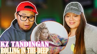 KZ TANDINGAN - ROLLING IN THE DEEP SINGER | COUPLES REACTION 2018