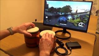 Donkey Kong Bongos working on the Xbox One X playing Forza 7