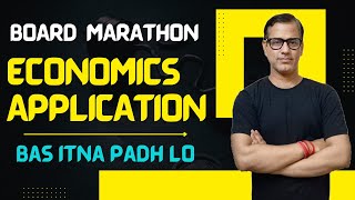 Board Marathon Economics Application | Economics Application | Class 10 ICSE |@sirtarunrupani​