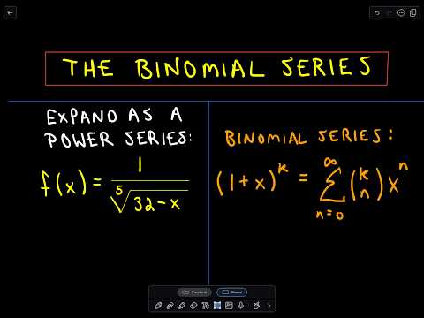 The Binomial Series - Example 1