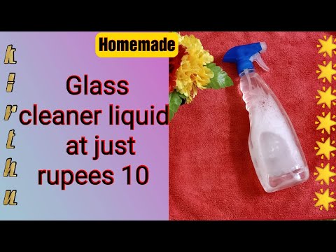 How to prepare Glass cleaner liquid  at  just 10 rupees/kirthustars