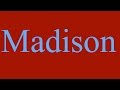 Madison's Alphabet Song