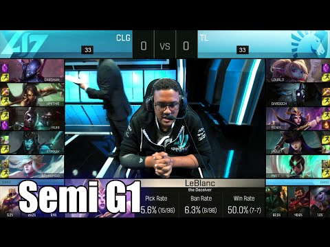 CLG vs Team Liquid | Game 1 Semi Finals S6 NA LCS Spring 2016 Playoffs | CLG vs TL G1 1080p