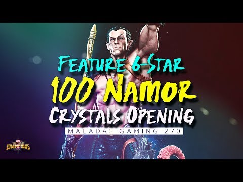 Feature 6-Star & 100 Feature Namor Crystals Opening 🥳 #EИD #MCOC