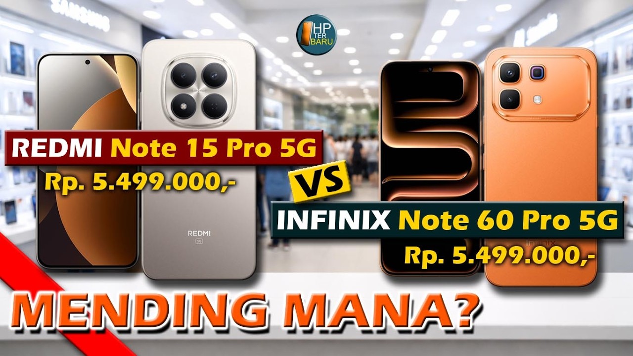 MENDING MANA ? XIAOMI REDMI NOTE 15 PRO 5G VS INFINIX NOTE 60 PRO 5G