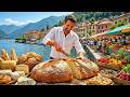 Morning Market In Italy Authentic Bio Farmers Market City Walk 4K