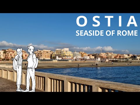 4K Ostia - seaside of Rome, Italy: architectural walk (GPX pathway in description)