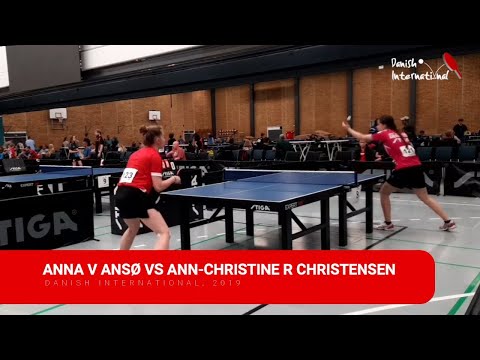 Table tennis: Anna V Ansø vs Ann-Christine Rosager Christensen