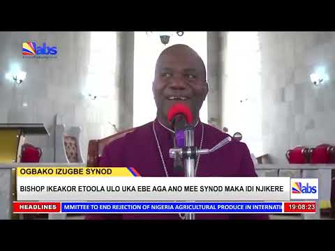 Bishop Ikeakor Etoola Ulo Uka Ebe Aga Ano Mee Synod Maka Idi Njikere