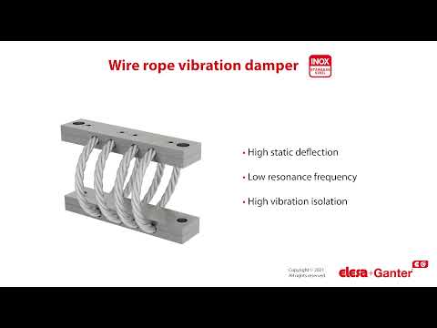 AVC-8 Wire rope vibration damper Eight loops | Elesa+Ganter