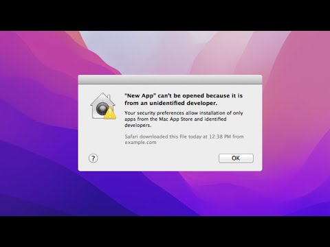 How To Open App From  Unidentified Developer