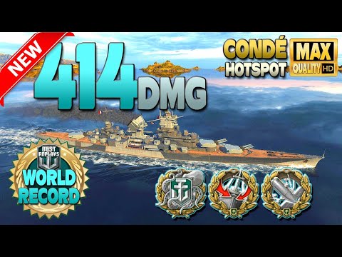 Cruiser Condé: Record damage on map Hotspot - World of Warships