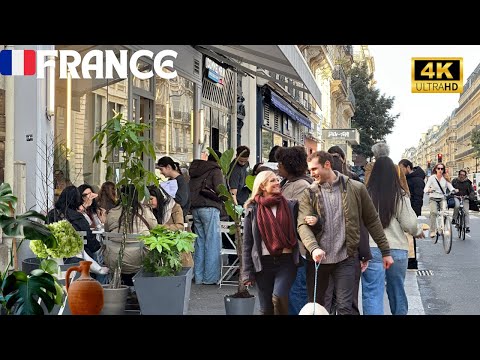 7 November 2025 PARIS 🇫🇷 FRANCE 4K HDR WALK | CITY STREET TOUR | COZY NOVEMBRE FASHION | CAFÉ ☕️
