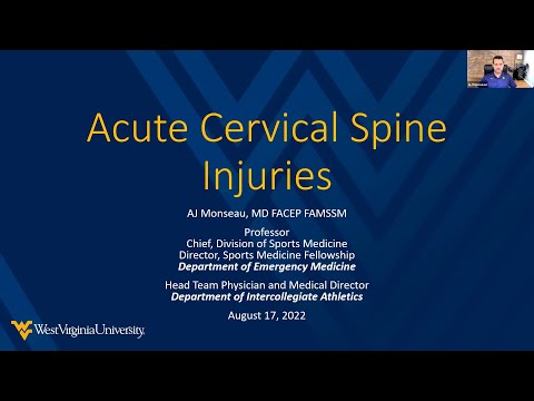 Acute Cervical Spine Injuries | National Fellow Online Lecture Series