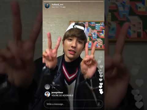 HOLLAND Instagram Live January 20,2018 (1/20/2018) [8pm (Korea)]