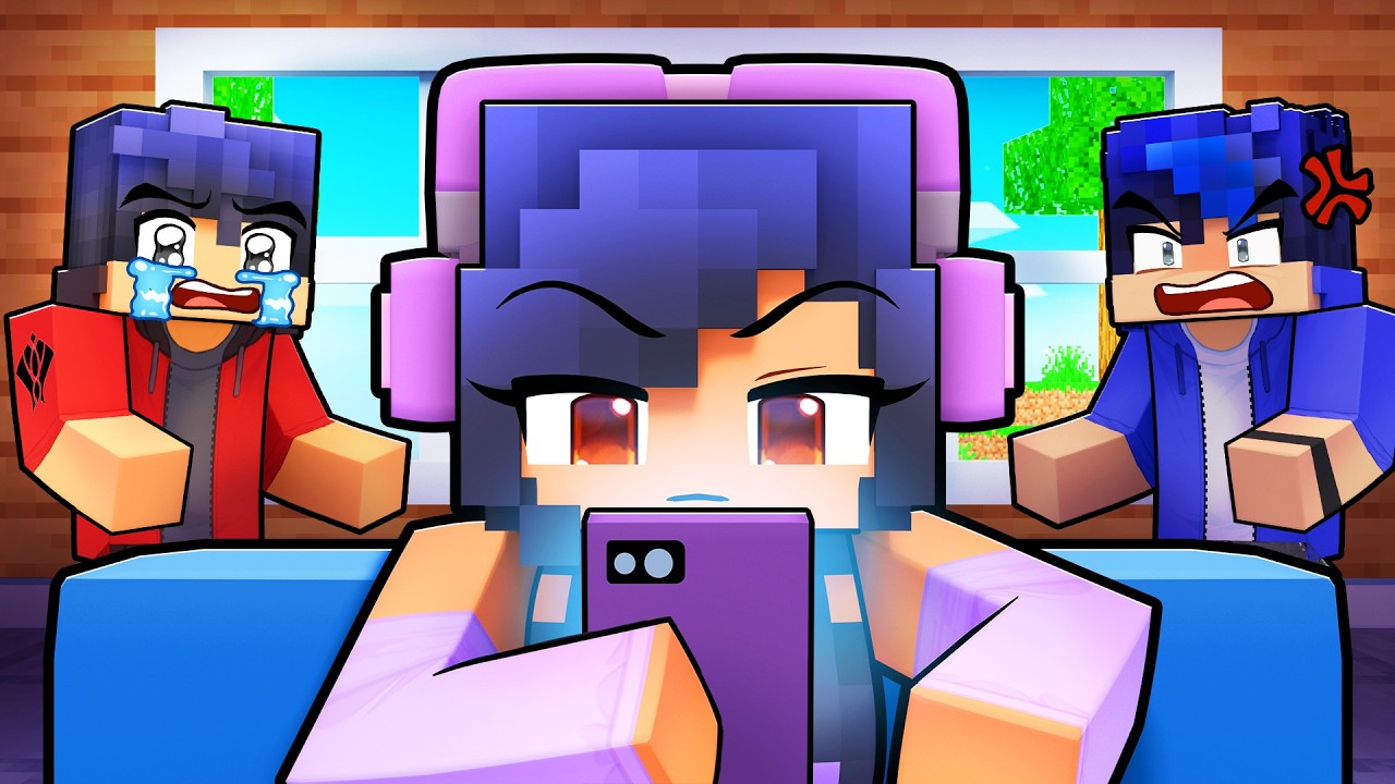 Ignoring My CRUSH for 24 HOURS in Minecraft!