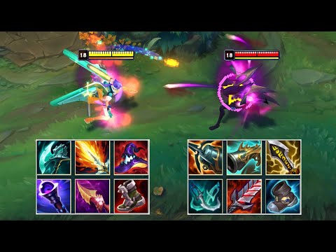 AP KAI'SA vs AD KAI'SA S11 FULL BUILD FIGHTS & KAI'SA Pentakills!
