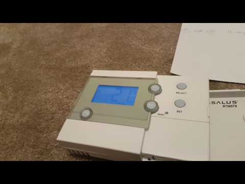 How To program Salus RF RT500 or RT505TX Programmable Room Thermostat