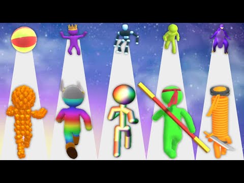 Pixel Rush, Giant Rush, Tall Man Run, Kung Fu Runner, Long Neck Run- Playing 999 Youtube Short Games