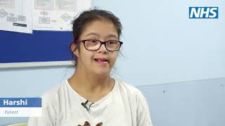 Harshi’s learning disability annual health check and health action plan