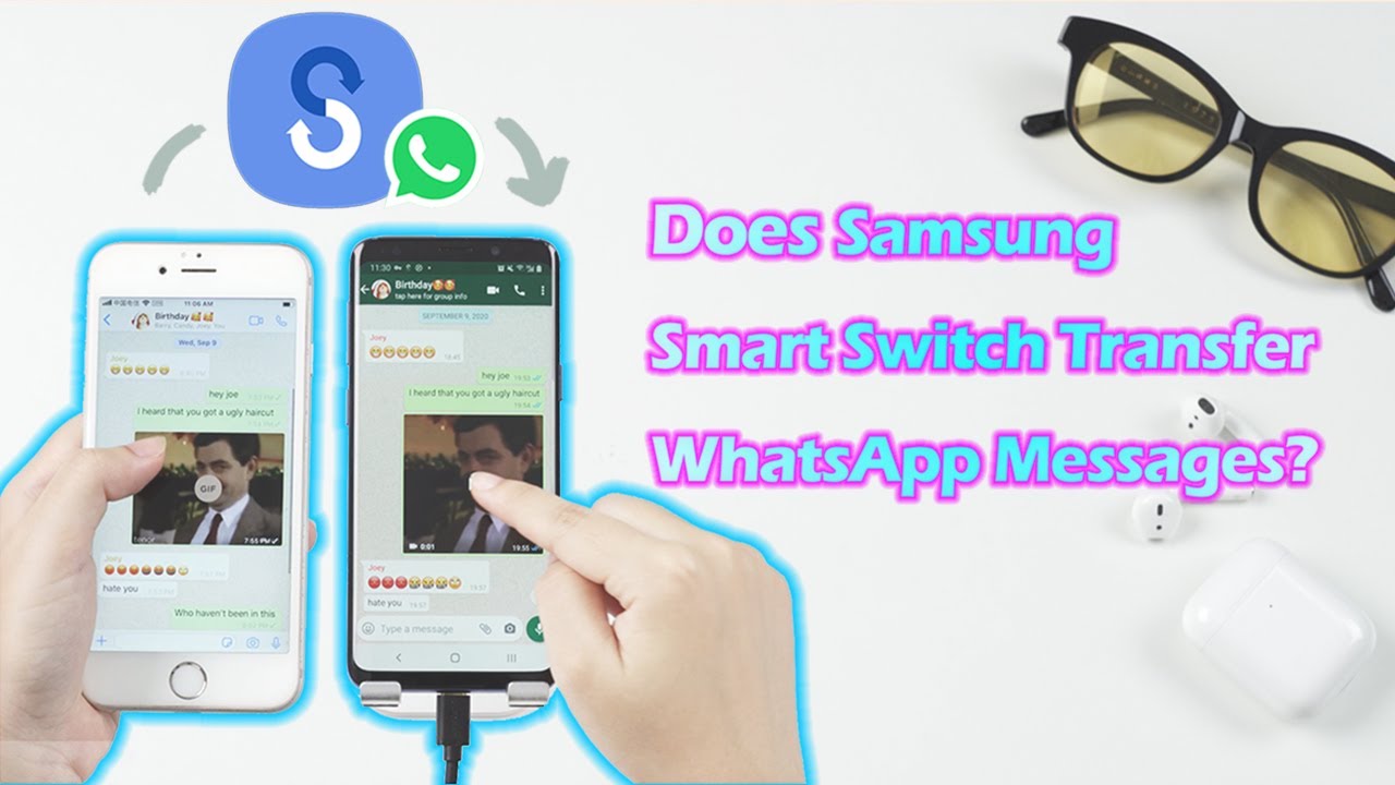 三星 Smart Switch WhatsApp 傳輸影片