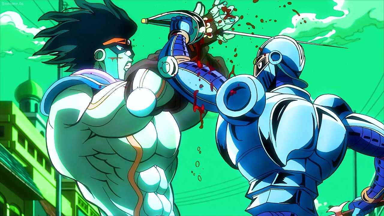 ジョジョ-Polnareff's Silver Chariot is the only Stand that have strength equal with Jotaro Star Platinum