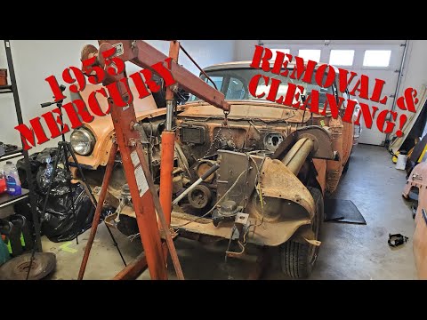 Pulling The Engine & Trans PLUS Pressure Washing!