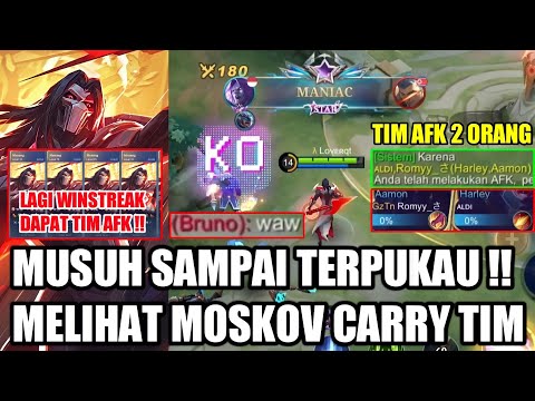 LOVER IS BACK !! EX TOP 1 GLOBAL MOSKOV, CHALLENGE LANJUT MAIN WALAUPUN TIM AFK - MOBILE LEGENDS
