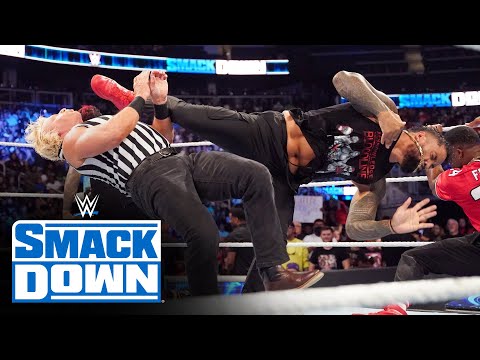 Jarrett gets kicked amid chaos between Usos and Street Profits: SmackDown, July 29, 2022
