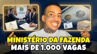 🏦 MINISTÉRIO DA FAZENDA | R$ 5.000 por mês só com ENSINO MÉDIO (Assistente Técnico Administrativo)