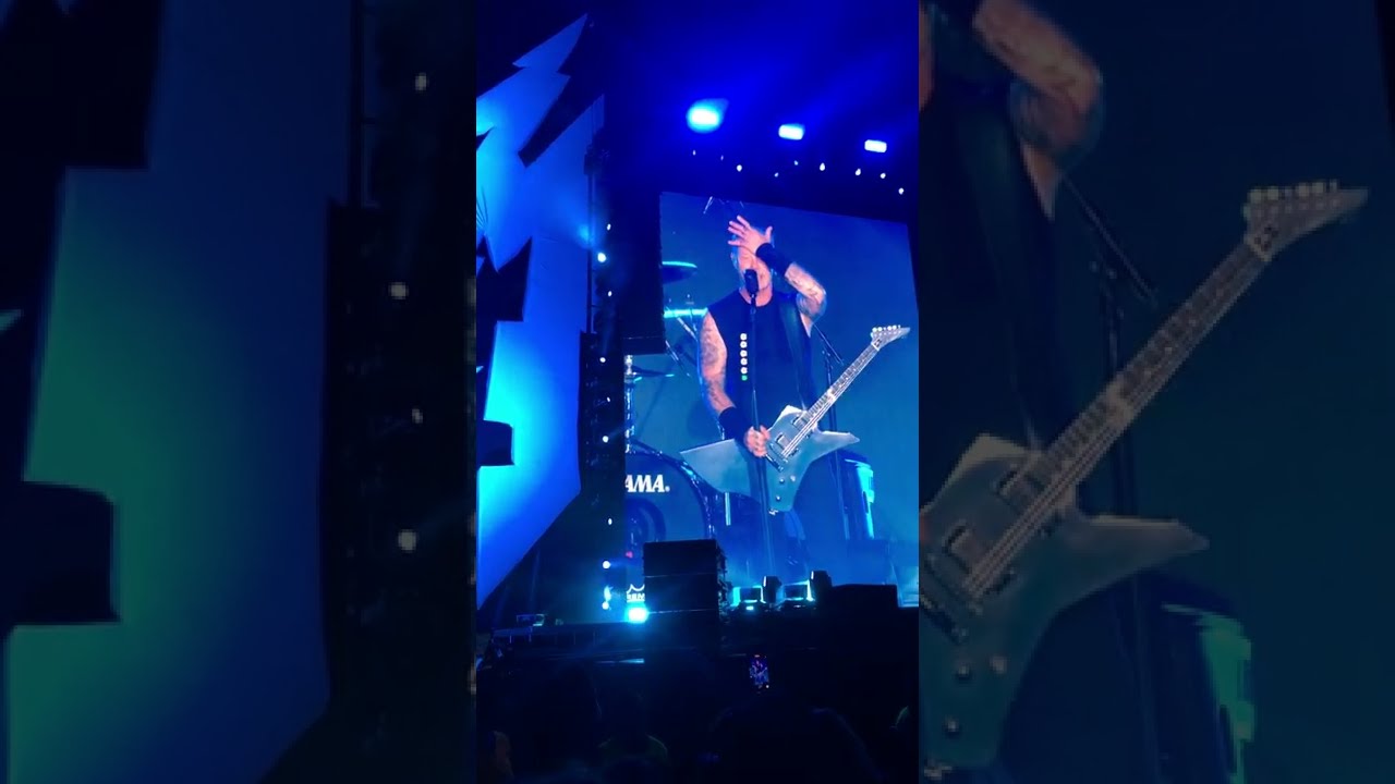 James Hetfield se emociona, durante show no MineirÃ£o - YouTube
