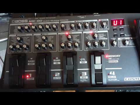 How to.. Use CTL for multiple effects changes, Boss ME-80