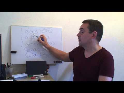 Litauisch Lektion 1 – Leute begrüßen