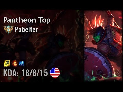 Pantheon Top vs Gangplank - Pobelter - NA Challenger Patch 6.14