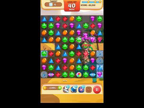 Jewel Match King Level 107 - Walkthrough ( No Booster )