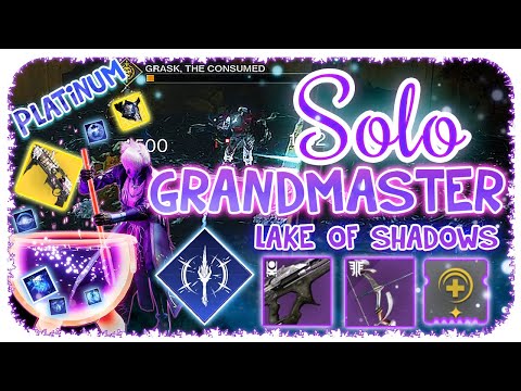 Solo 1370 Ordeal Grandmaster Nightfall Warlock - Lake Of Shadows - Destiny 2 - Commentary