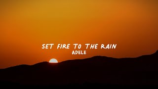 Adele - Set Fire to the Rain (slowed + reverb)