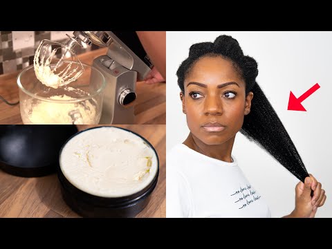 My DIY WHIPPED SHEA BUTTER | Great for Hair Growth,...