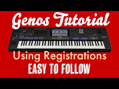 Yamaha Genos - How to use registrations - full tutorial