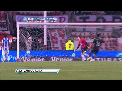 Gol de Luna. River 3 - Rafaela 0. Fecha 15. Torneo Final 2013. Fútbol Para Todos