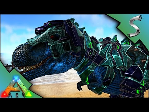 TEK REX SADDLE! MUTATED TEK REX VS ALPHA REX! - Ark: Survival Evolved [S3E91]
