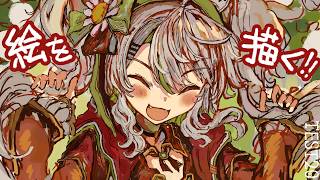 【活動再開目指して】絵を描くよ！！サムネの絵の加筆！ベンチマークテスト配信 第20回【#鴨見カモミ／CAMOMI Camomi】