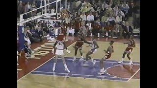 Michael Jordan's Near Super Poster on Bill Laimbeer