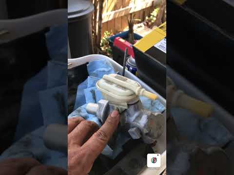 Taking my time installing a master cylinder on a 2010 Ford Focus .