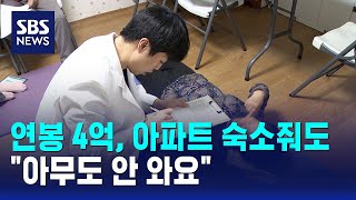 연봉 4억에 아파트 숙소에도..사람 없어 '발 동동' / SBS