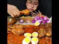 ASMR EATING SPICY CHICKEN LEG PIECE FRIED RICE Shorts Mukbangn Asmreating Mukbangasmr Asmr